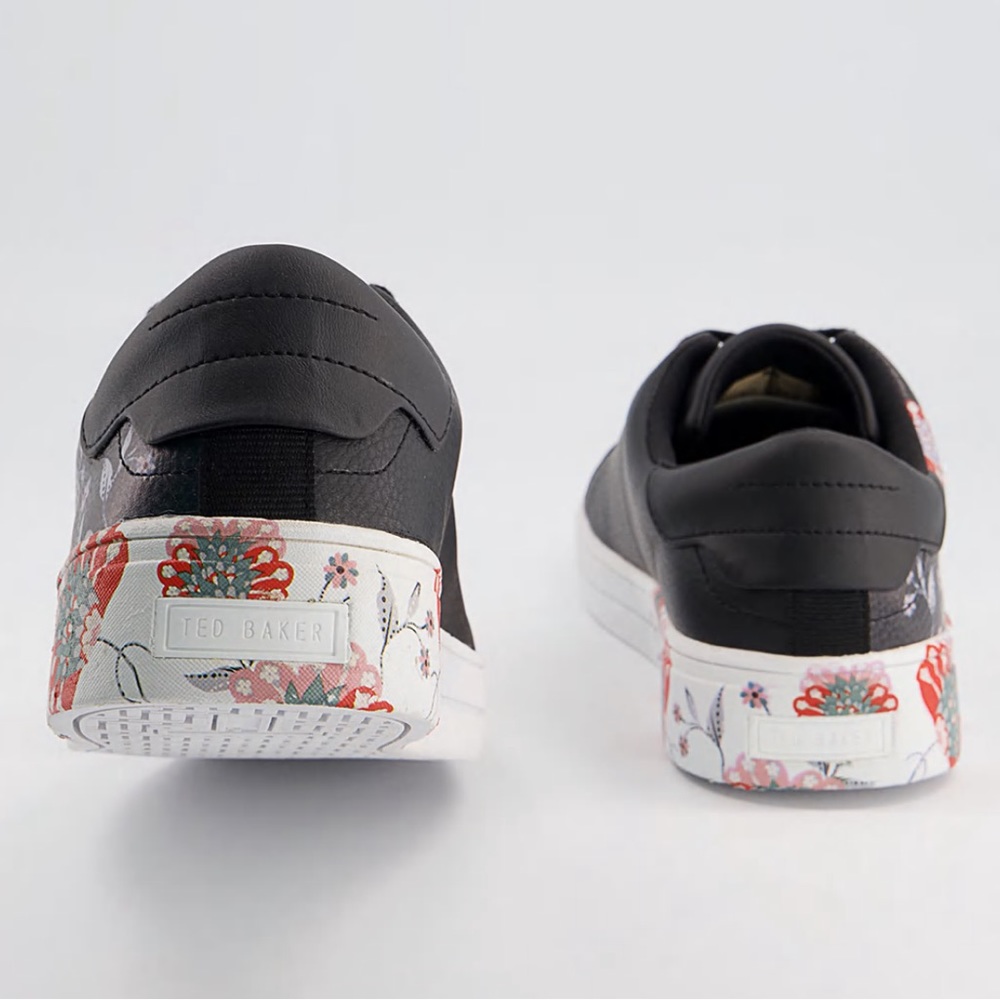Ted Baker Aariah Sneakers Spiced Up Floral Trainers Shoes Flowers Lace Up - Picture 8 of 11